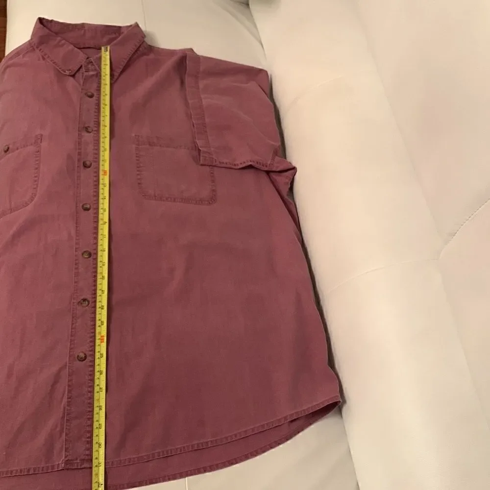 C.E. Schmidt Workwear Cotton Short Sleeve Button Closure Men’s Shirt Size 2XL